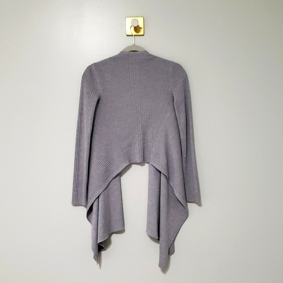 Athleta Women Solstice Wrap Cardigan XXS Gray Merino Wool Blend Balletcore Yoga - Picture 6 of 14